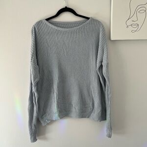 Brandy Melville Baby Blue Knit Sweater